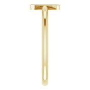 14K Yellow Initial Z Ring