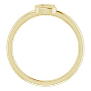 14K Yellow Initial S Ring