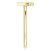 14K Yellow Initial G Ring