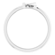 Sterling Silver Initial K Ring