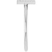 Platinum .06 CTW Natural Diamond Initial W Ring