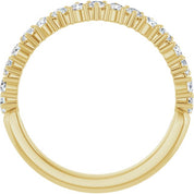 14K Yellow 1/2 CTW Lab-Grown Diamond Anniversary Band