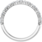 Platinum 1/2 CTW Lab-Grown Diamond Anniversary Band