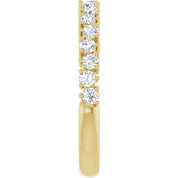 14K Yellow 1/2 CTW Lab-Grown Diamond Anniversary Band