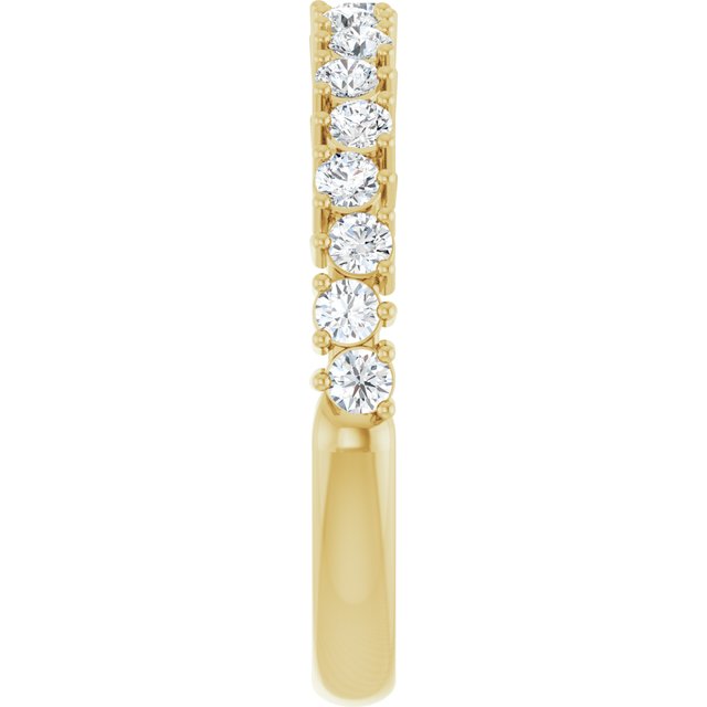 14K Yellow 1/2 CTW Lab-Grown Diamond Anniversary Band