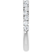 14K White 1/2 CTW Lab-Grown Diamond Anniversary Band