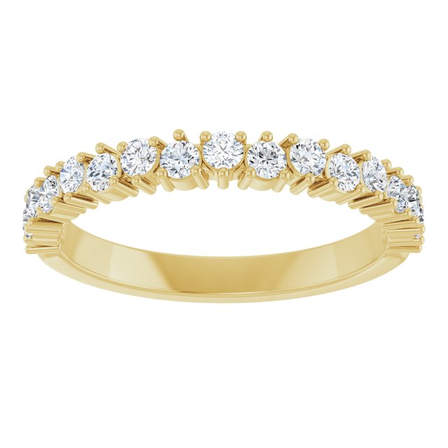 14K Yellow 1/2 CTW Lab-Grown Diamond Anniversary Band