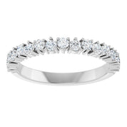 14K White 1/2 CTW Lab-Grown Diamond Anniversary Band