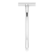 Sterling Silver Initial V Ring