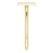 14K Yellow Initial M Ring