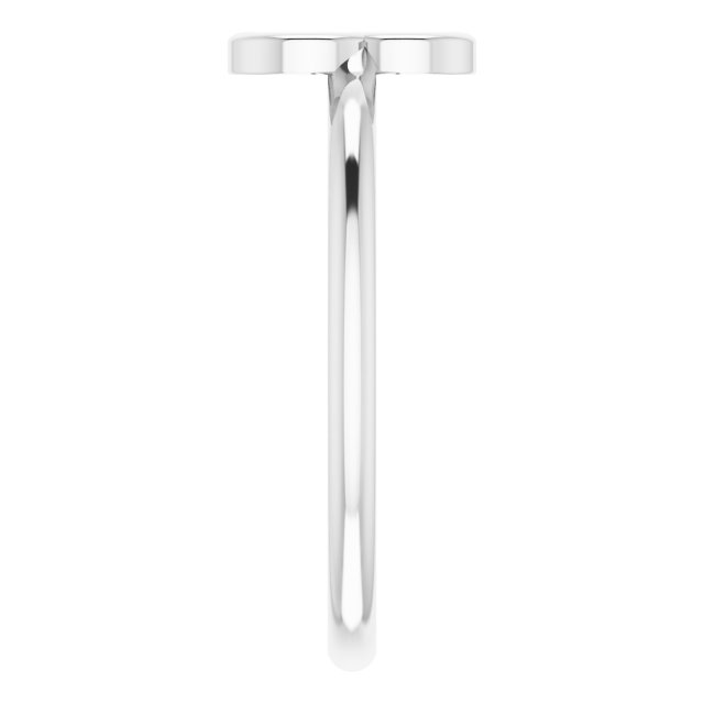 Sterling Silver Initial B Ring