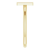 14K Yellow Initial N Ring