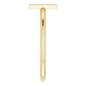14K Yellow Initial H Ring