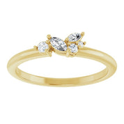 14K Yellow 1/6 CTW Natural Diamond Stackable Ring