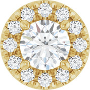 14K Yellow 1/3 CTW Lab-Grown Diamond Pendant