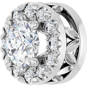 14K White 1/3 CTW Lab-Grown Diamond Pendant