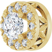 14K Yellow 1/3 CTW Lab-Grown Diamond Pendant