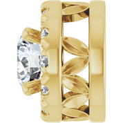 14K Yellow 1/3 CTW Lab-Grown Diamond Pendant