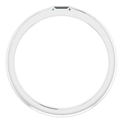 14K White 1/10 CT Natural Diamond Stackable Ring