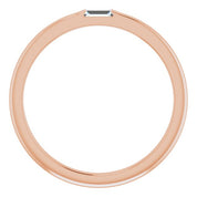 14K Rose 1/10 CT Natural Diamond Stackable Ring