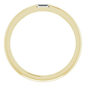 14K Yellow 1/10 CT Natural Diamond Stackable Ring