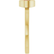 14K Yellow 5.5 mm Lab-Grown Ruby Ring