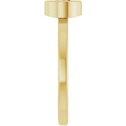 14K Yellow 5.5 mm Natural Pink Tourmaline Ring