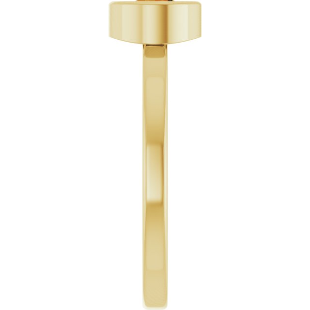 14K Yellow 5.5 mm Natural Citrine Ring