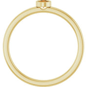 14K Yellow 3 mm Natural Citrine Ring