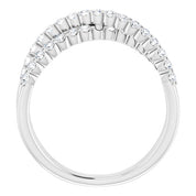 14K Gold 1/2 CTW Lab-Grown Diamond Criss-Cross Ring