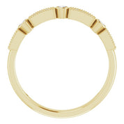 14K Yellow 1/10 CTW Natural Diamond Stackable Ring