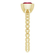 14K Yellow Lab-Grown Ruby Family Stackable Ring