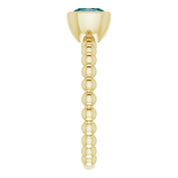 14K Yellow Lab-Grown Alexandrite Family Stackable Ring