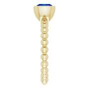 14K Yellow Lab-Grown Blue Sapphire Family Stackable Ring