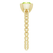 14K Yellow Natural Peridot Family Stackable Ring