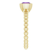 14K Yellow Natural Amethyst Family Stackable Ring