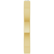 14K Yellow Natural White Sapphire Family Stackable Ring