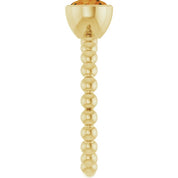14K Yellow Natural Citrine Family Beaded Stackable Ring