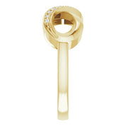 14K Yellow .05 CTW Natural Diamond Infinity-Inspired Ring