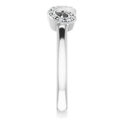 14K White 1/10 CTW Natural Diamond Infinity-Inspired Ring