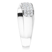 14K White 5/8 CTW Natural Diamond Ring Size 6