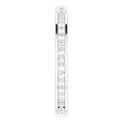14K White Gold 3/8 CTW Natural Diamond Stackable Ring - Part Number 67402