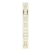 14K Yellow 3/8 CTW Natural Diamond Stackable Ring