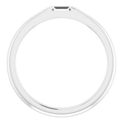 Platinum 1/10 CT Natural Diamond Stackable Ring