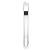 14K White 1/10 CT Natural Diamond Stackable Ring