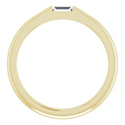 14K Yellow 1/10 CT Natural Diamond Stackable Ring