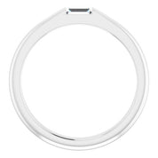 14K White 1/10 CT Natural Diamond Stackable Ring