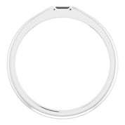 Platinum 1/10 CT Natural Diamond Stackable Ring