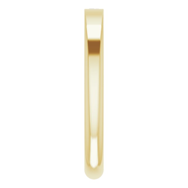 14K Yellow 1/10 CT Natural Diamond Stackable Ring