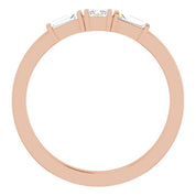 14K Rose 1/5 CTW Natural Diamond Stackable Ring